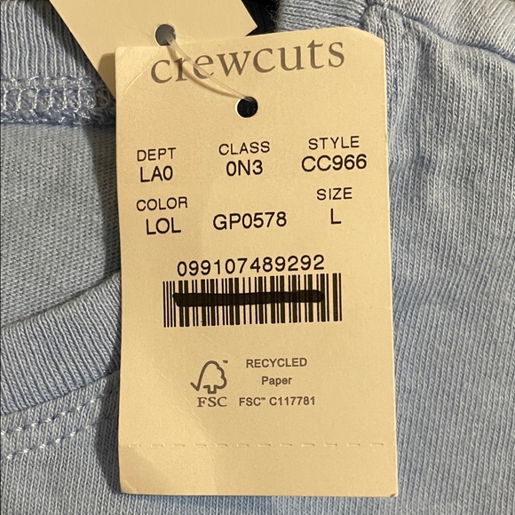 Crewcuts Blue Long Sleeve Tee with Embellishments - Picture 6 of 9